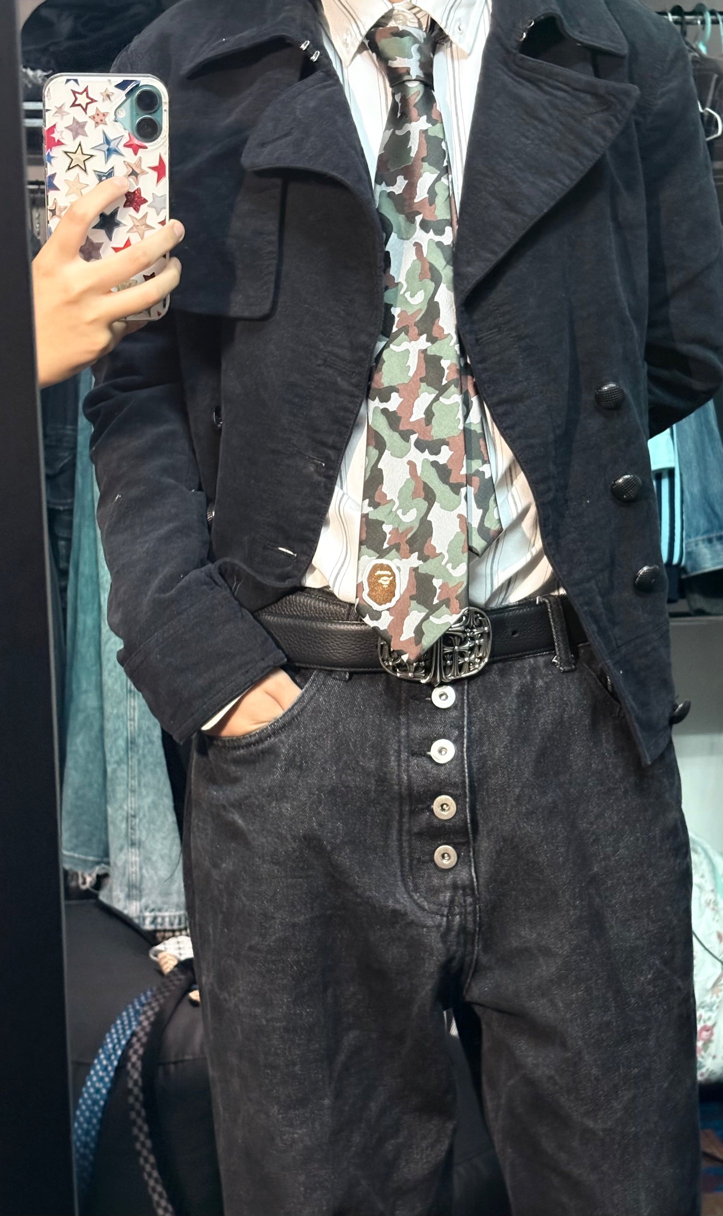 Handmade vintage bape tie