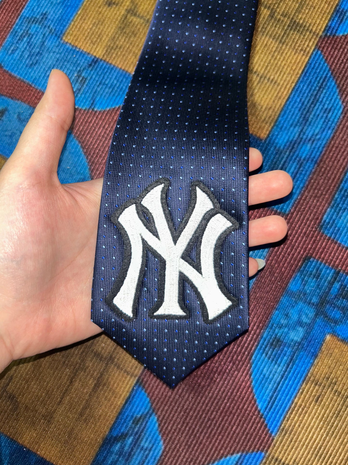 Handmade vintage MLB newyankee tie