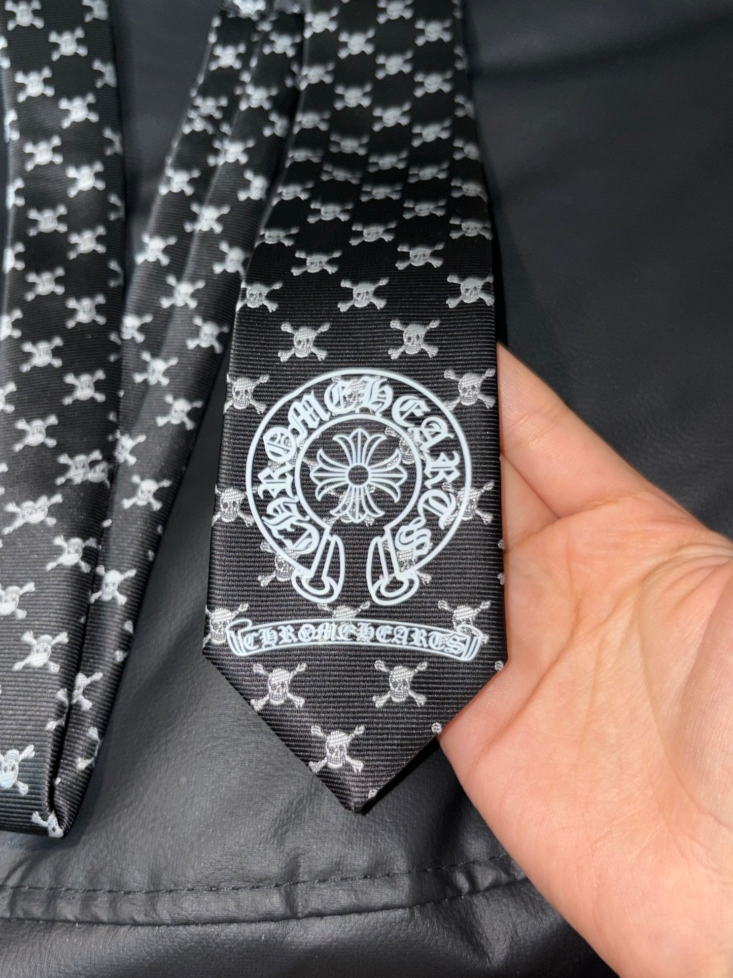 Handmade vintage chromeheart tie