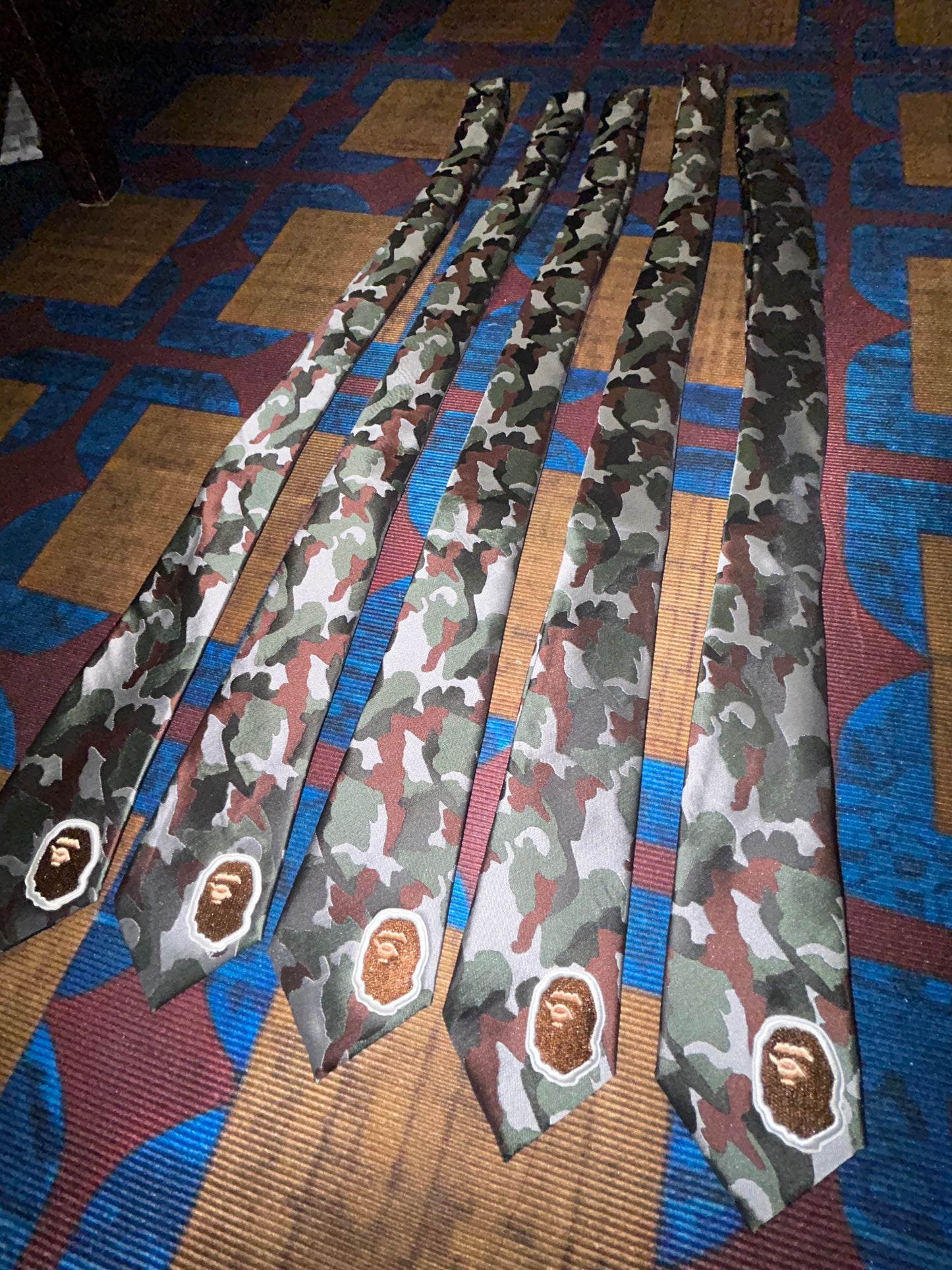 vintage handmade bape tie