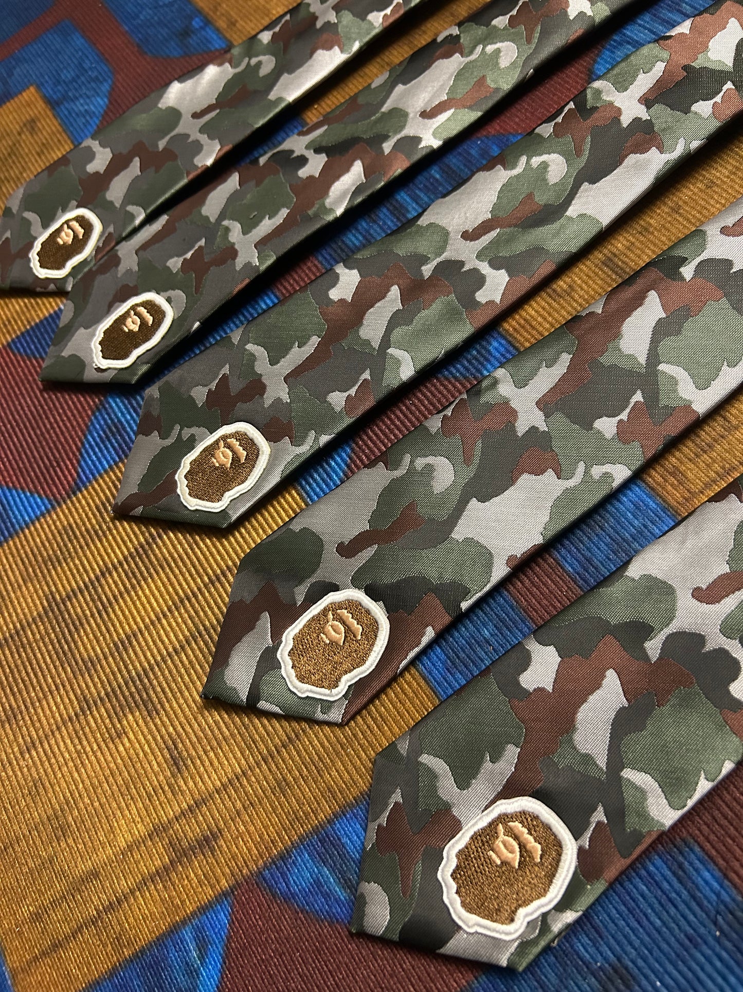 vintage handmade bape tie