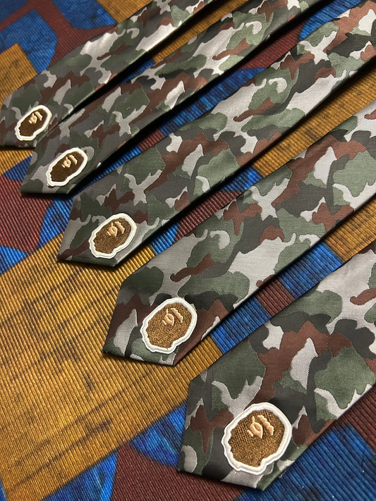 vintage handmade bape tie