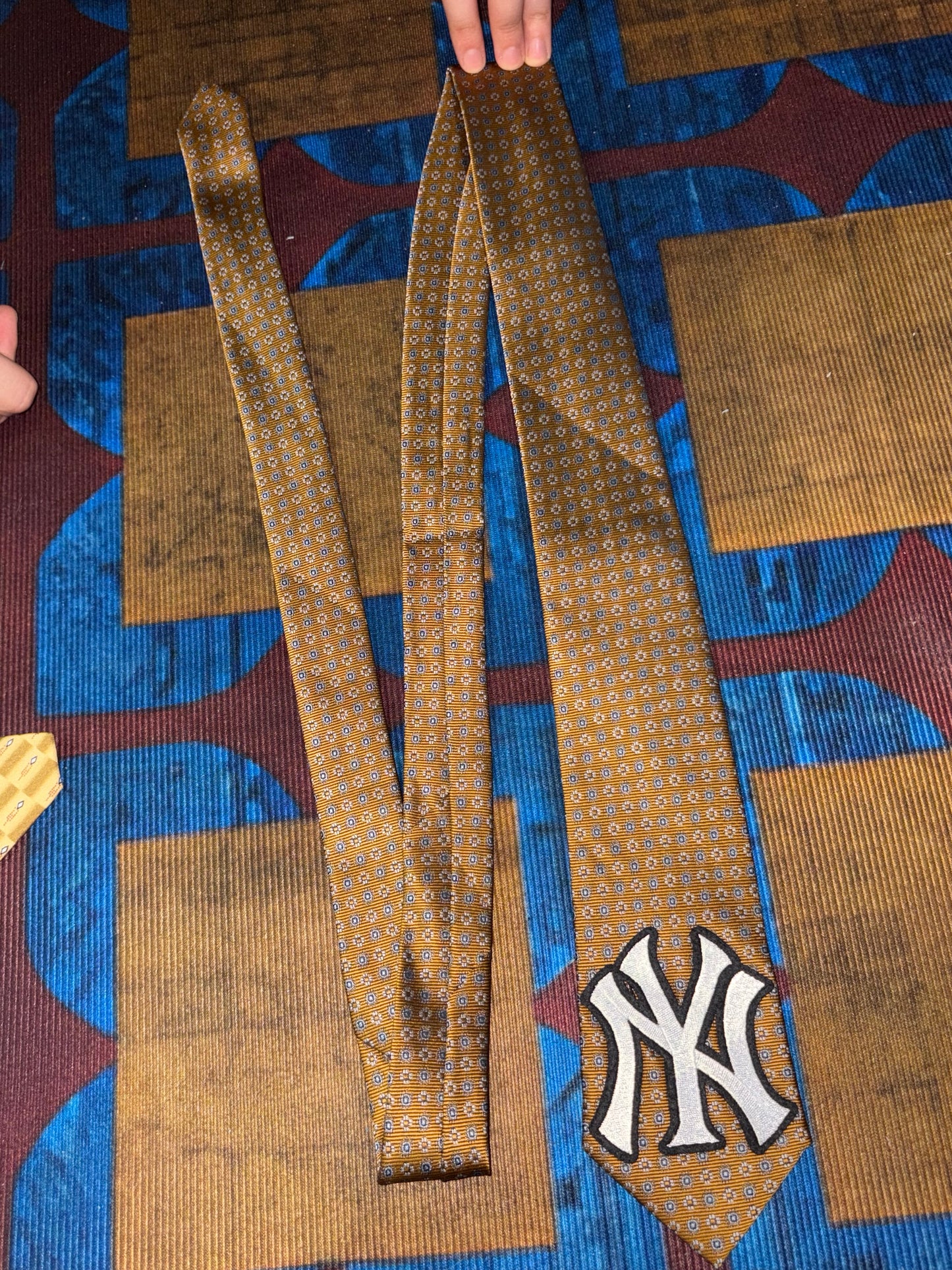 handmade vintage mlb newyankee tie